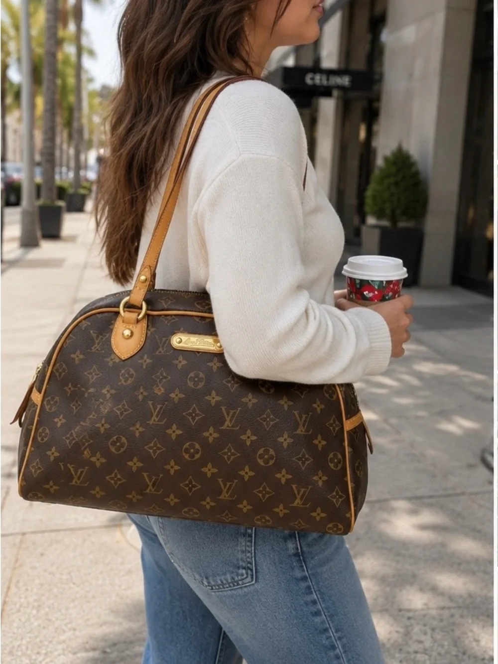 Louis Vuitton Montorgueil GM Monogram Shoulder Tote